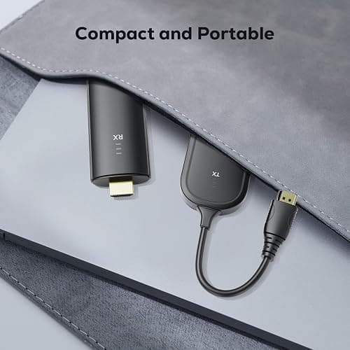 4K Wireless HDMI Transmitter and Receiver Kit, vioreay Point-to-Point Pre-Paired No WiFi, 200m(50m Through Walls) 2160p/1080p @30Hz, Plug & Play Extender for PC/PS5/TV/Projector thumbnail 7