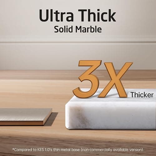 KES Standing Towel Rack 3-Tier with Heavy Marble Base, Free Standing Towel Racks for Bathroom Floor, SUS304 Stainless Steel Brushed Finish, BTH217S3-2 thumbnail 4