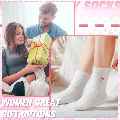 Geyoga Women's Fuzzy Slipper Socks thumbnail 6