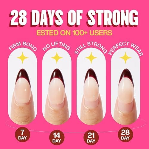 Morovan Super Strong Nail Glue: Glue for Press Ons & Acrylic & Fake Nails Tips Brush on Long-Lasting Fast-Drying No U V Light Needed for Beginners DIY Home or Salon Manicure thumbnail 2