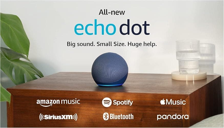 Amazon Echo Dot (newest model) - Vibrant sounding speaker with Alexa+ Early Access, Great for bedrooms, dining rooms and offices, Deep Sea Blue thumbnail 13