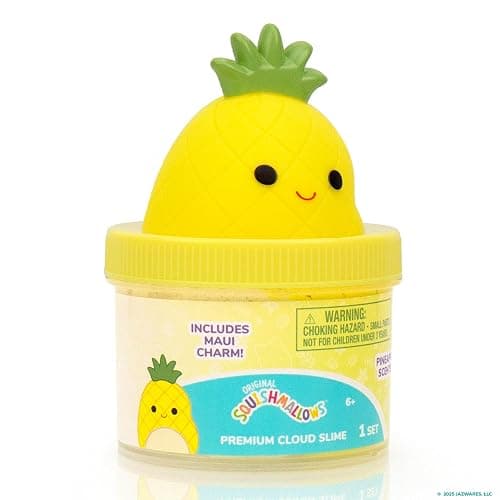 Original Squishmallows Maui The Pineapple Premium Cloud Slime, Pineapple-Scented, Squishmallows Party Favors for Kids 8-12, Girl Toys 8-10 Years Old, Slime Kit for Girls Ages 8-12, Slime for Kids thumbnail 8