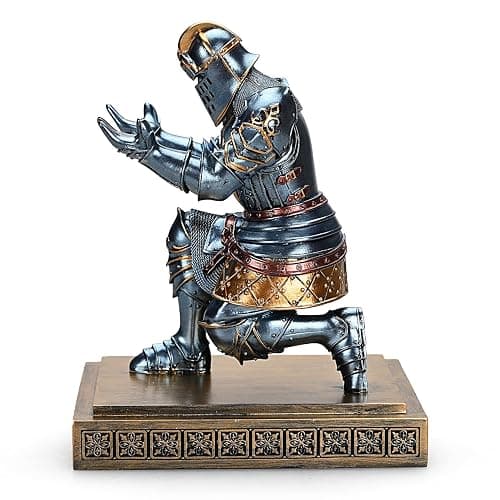 HDMbigmi King's Guard Knight Pen Holder Pen Stand Desk Organizers and Accessories Resin Pencil Holder as Gift for Office and Home (Blue) thumbnail 5