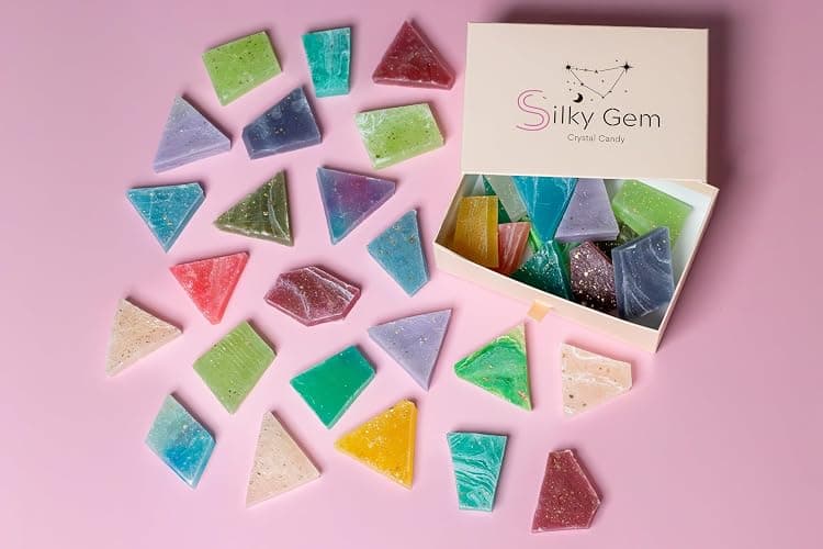Silky Gem® The Gemmies Crystal Candy Sample Box: 10-Piece Mixed Flavor Assortment – Handcrafted Edible Jewelry & ASMR Sweets – Vegan, Gluten-Free thumbnail 3