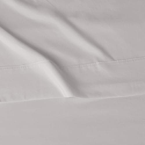 Amazon Basics Lightweight Super Soft, Wrinkle-Free Luxury Microfiber 4 Piece Bed Sheet Set with 14-Inch Deep Pockets, Full, Light Gray, Solid thumbnail 4