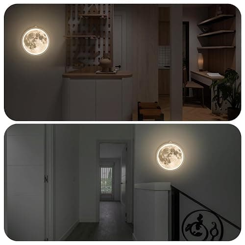 Anywin Moon Neon Light Sign, Moon Wall Lights, Neon Sign for Wall Decor, Led Mood Lighting with Dimmer for Living Room, Bedroom, Home Bar, Gaming Room,Dorm thumbnail 3