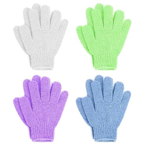 Linda Exfoliating Bath Gloves, Pack of 4 - Image 1