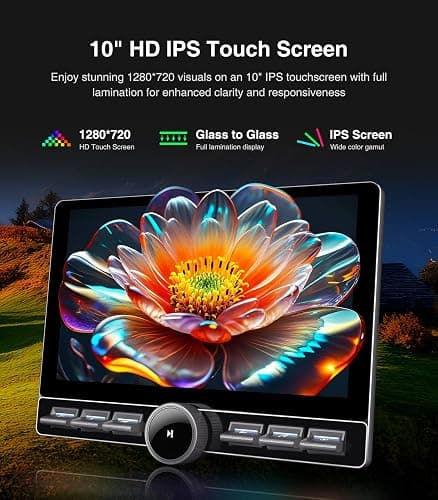 10 inch Car Stereo Dash Kit Replacement for Toyota Tacoma Radio Upgrade 2005-2015,QLED Touch Screen Head Unit w/Wired Wireless CarPlay Andriod Auto GPS Navigation 5GWiFi FM/AM (10 inch 4G+64G) thumbnail 7