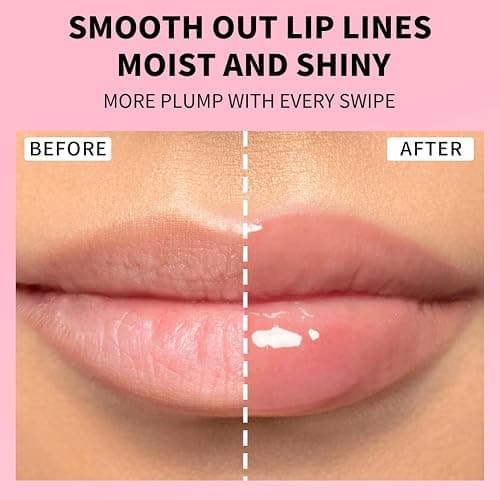 EONFAVE Lipgloss Set, 5 Farben Lip Oil Set, Hydrating Moisturiser Lip Gloss, Lippen Care Lippenöl, Intensiver Glanz und bis zu 12 Stunden Pflege, Lang Anhaltender Feuchtigkeit, Geleeartiger thumbnail 4