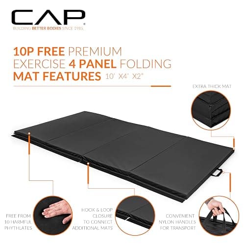 CAP Barbell All Purpose Folding Anti Tear Exercise Training Aerobic Fitness Gym & Gymnastics Balance Mat | Multiple colors thumbnail 3