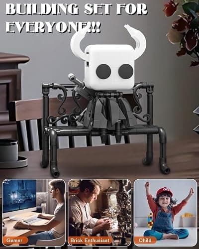 BrickTribe Knight Figure Building Toys, Popular Game Knight Merch Building Set with Light, Birthday for Adult and Kids, Compatible with Lego, 370 PCS thumbnail 7