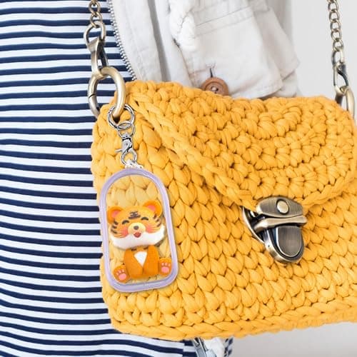 NEETUE 6PCS Clear Figure Display Bag, Zipper Clear Display Case | Mini Doll Pouch with Keychain Clear Zipper Case for Figures Collectibles thumbnail 6