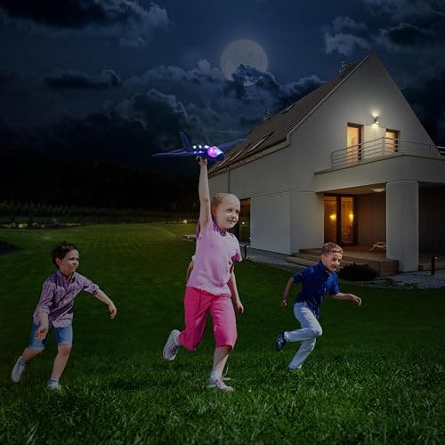 Wesfuner 3 Pack Foam Airplane Launcher Toys, 2 Flight Mode Glider Plane,Kids Flying Toy,3 4 5 6 7 8 9 10 11 12 Year Old Boys Girls Gifts,Outdoor Sport Party Favor thumbnail 2