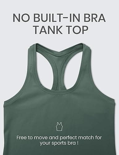 CRZ YOGA Butterluxe Racerback Workout Tank Tops for Women Tight Sleeveless Camisole Gym Athletic Yoga Shirts thumbnail 4