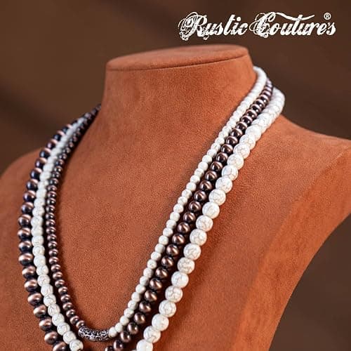 Rustic Couture's Western Jewelry Set for Women Cowgirl Vintage Western Necklace Earring thumbnail 4