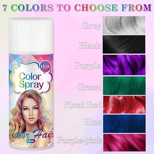 Red Hair Spray,Red Temporary Hair Color Spray for Kids Women Men,One-Day Temporary Hair Dye,Washable Hair Color Wax Natural Hair Strong Style Gel for World Cup 2026,Fans Party,Halloween,Cosplay thumbnail 8