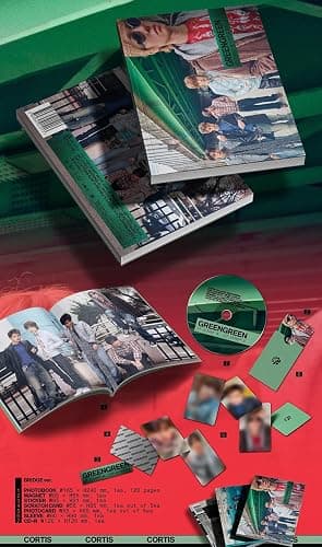 CORTIS GREENGREEN 2nd EP Album [BRIDGE Ver.] Photobook + CD + Photocard + Scratch Card + Sticker + Magnet (REDRED) thumbnail 2