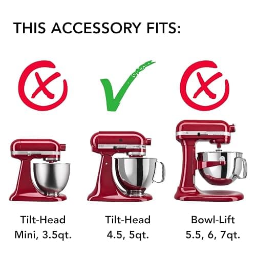 KitchenAid 5 Quart Tilt-Head Glass Bowl with Measurement Markings & Lid - KSM5GB thumbnail 3