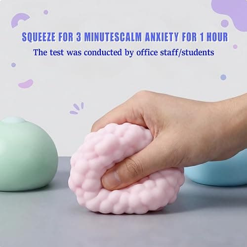 Crunchy Squishy Stress Ball & Crunchy Stress Ball, ASMR Toy for Kids Adults | Crunchy Squishy Stress Ball ASMR Smoothie Squeeze Toy Soft Fidget Ball For Quick Anxiety Relief Kids & Adults Party Favors thumbnail 7