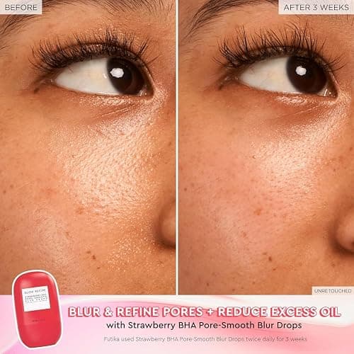 Glow Recipe Smooth Skin Sailing Skincare Set - Watermelon Glow Pink Juice Facial Moisturizer + Silicone-Free BHA Strawberry Pore Minimizer Blurring Drops (2 Count) thumbnail 7