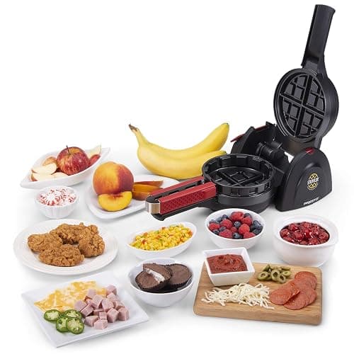 Presto 03512 Stuffler Stuffed Waffle Maker, Belgian, Large, Black thumbnail 7