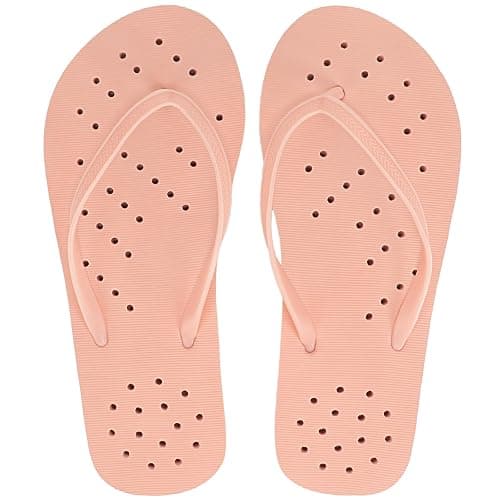 STQ Shower Shoes Women Quickly Dry Arch Support Flip Flops Non Slip Beach Pool Dorm Thong Sandals with Drain Holes thumbnail 9