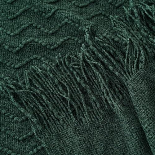 BATTILO HOME Christmas Green Throw Blanket for Couch, Forest Green Throw Blankets, Christmas Decorative Throw Blanket for Sofa Bed, Christmas Decor, 50"x60" thumbnail 10