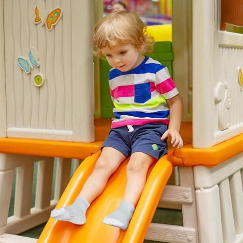 GRPSKCOS Non Slip Toddler Socks 15 Pairs Toddler Grip Anti Skid Low Cut Socks for 1-7 Years Boys Girls thumbnail 6