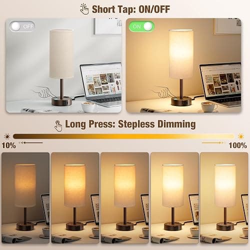 Touch Bedside Table Lamp thumbnail 2