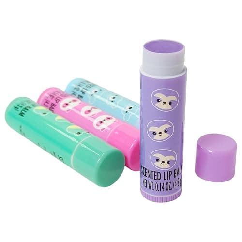 LUV HER Lip Balm Set Pack of 4 - Tinted Lip Balm with Playful Colors and Flavors - Perfect Girls Makeup Accessory - Ideal for Dry Weather Protection, Ages 3+ thumbnail 3