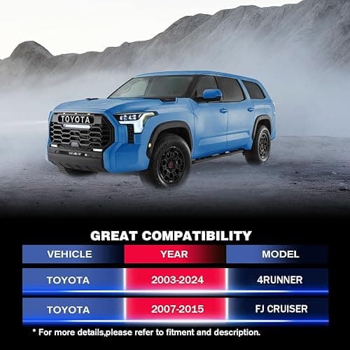 Leveling Lift Kit for 2003-2024 Toyota 4Runner, 2007-2015 FJ Cruiser 2WD 4WD, 3" Front 2" Rear Full Leveling Spring Spacer Lift Kits with Differential Kit thumbnail 2