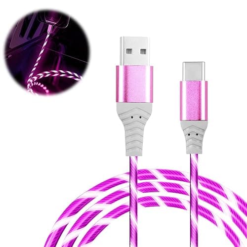 USB C Charger Cable 2M 60W Light Up Type C Cable Fast Charging Lead Braided | USB A to USB C Support Data Transmission for iPhone Samsung Galaxy S24 S23 Note 10 Pixel 7 iPad Switch PS5 thumbnail 6