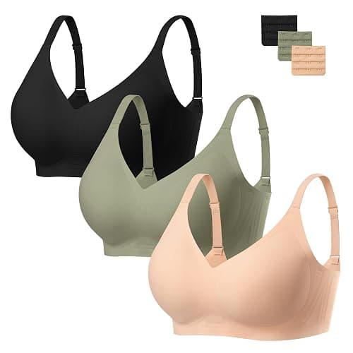 habibee Bra for Women No Underwire Comfort Seamless Bras Push Up Wireless Bras Full Coverage Bralettes, Bra Extender - Image 1