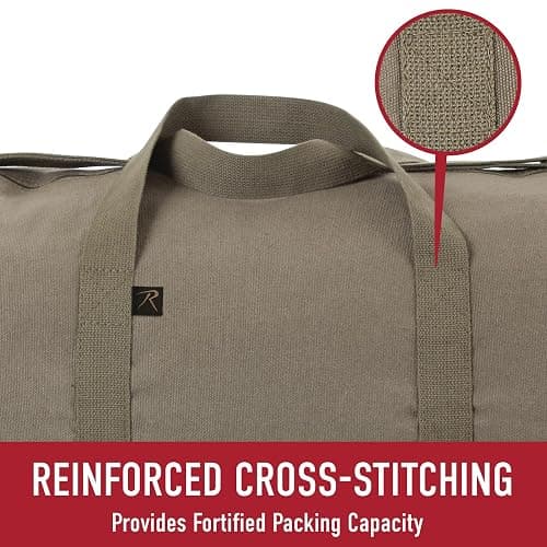 Rothco Heavy-Duty Canvas Shoulder Duffle Bag - Rugged Travel Gym Gear Equipment Bag thumbnail 4