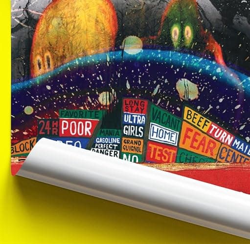 BUY ART FOR LESS Officially Licensed Radiohead/Mashup Art Poster - 24 x 36 Inch - Decorative Print - Poster Paper - Ready to Frame thumbnail 3