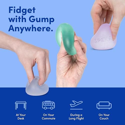 Speks Gump Stress Balls | Ultra Soft Squishy Fidget Toy for Adults & Teens | Stress Relief & Desk Toy | Cool thumbnail 5