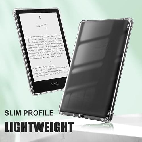 iDLEHANDS Clear Case for 7" All-New Kindle Paperwhite 12th Gen 2024 & Kindle Colorsoft Signature Edition (2024 Release) - Ultra Slim Soft TPU Transparent Cover & Lightweight, Clear thumbnail 6