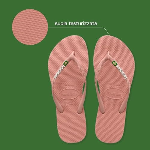 Havaianas - Slim Brasil Logo, Bequeme, Robuste und Leichte Badelatschen für Frauen, Hommage an Brasilien, Flagge auf Riemen und Sohlen thumbnail 4