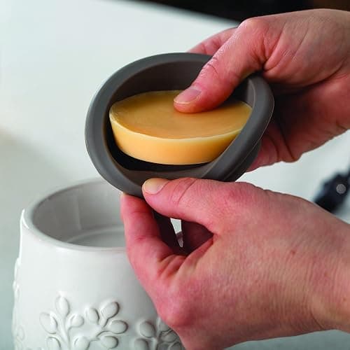 CANDLE WARMERS ETC. Wax Melt Fragrance Warmer for Scented Wax Melts, Cubes, Tarts with Silicone Dish Top|White Willow Farmhouse thumbnail 5