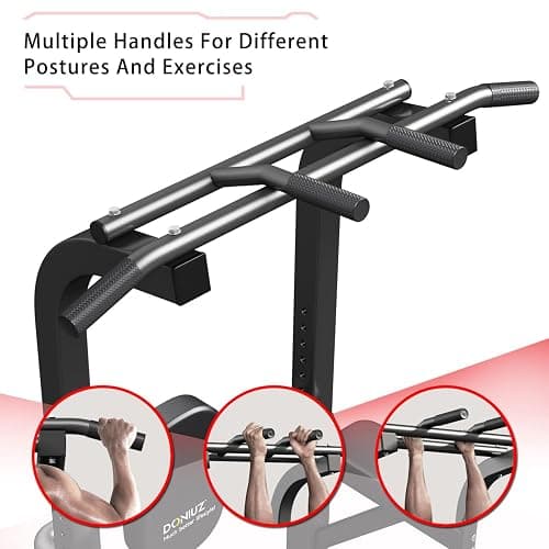 DONIUZ Power Tower Pull Up Bar and Dip Station, Multi-Function Home Gym, Strength Training Fitness Equipment, Height Adjustable thumbnail 8