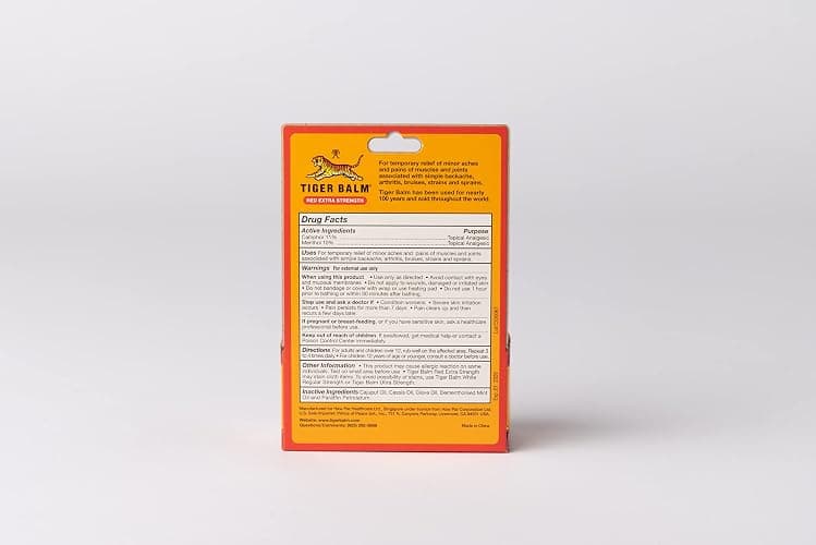Tiger Balm Pain Relieving Ointment, Extra Strength, 0.63 Ounces (Pack of 3) thumbnail 3