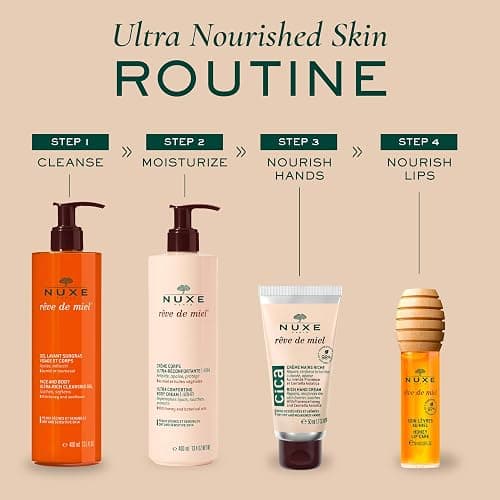 NUXE Lip Oil with Honey & Vitamin E, Reve de Miel Lip Gloss, 10 ML | Non-Sticky Lip Gloss for High Shine & Soft Lips, French Pharmacy Lip Care With Skincare Benefits for Long Lasting Softness thumbnail 7