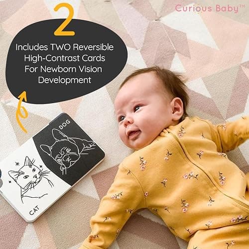 Curious Baby™ Award Winning 40+ Activities for Baby & Me (0-12 Months) | Developmentally-Focused and Stimulating Creative Playtime Ideas for Baby & Me | Includes Black/White High-Contrast Cards thumbnail 6