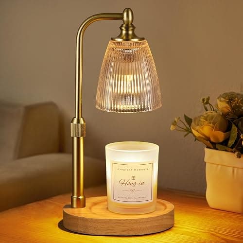 Candle Warmer Lamp with Timer Dimmable,Birthday Gifts for Women Mom Sister,House Warming Gifts New Home,Adjustable Height Wax Melt Warmer for Jar Candles,Ideal for Office,Dorm,Bedroom Home Decor - Image 1