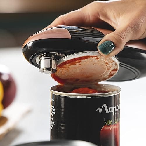 Cooks Professional Electric Can Opener | Automatic Cordless Tin Opener for Arthritic & Arthritis Hands | Hands Free Operation Can Openers | One Touch Design (Copper & Black) thumbnail 4