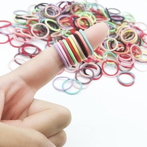 300PCS Baby Toddler Hair Ties， Finger Hair Ties Small Ponytail Holders for Kids Girls thumbnail 2