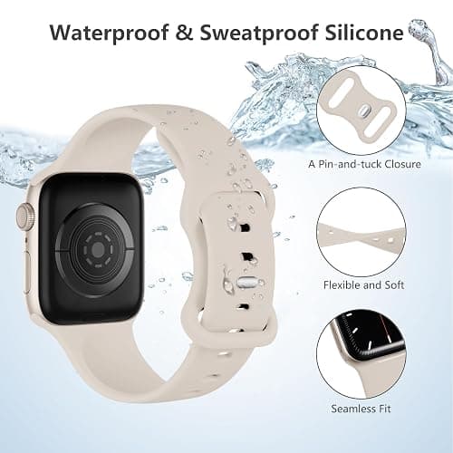 Lenrao 6 Pack Sport Band Compatible with Apple Watch  thumbnail 3