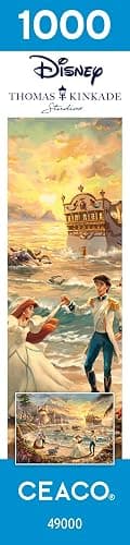 Ceaco - Thomas Kinkade - Disney - The Little Mermaid - Celebration of Love - 1000 Piece Jigsaw Puzzle, 26.6 x 19 thumbnail 6