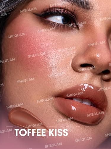 SHEGLAM Hydrating Lip Gloss Cruelty-Free Plumping Peptides-Toffee Kiss - Toffee Kiss thumbnail 7