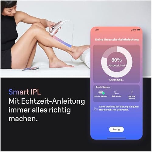 Braun Smart IPL 7 Skin i·expert – IPL Geräte Haarentfernung, Dauerhafte und Schmerzfreie Haarentfernung für Zuhause – inkl. Gratis App, Etui, Venus Rasierer, 4 smarte Aufsätze – PL7387, Weiß/Rosegold thumbnail 3